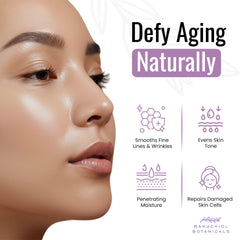 Bakuchiol Botanicals Serum application pump demonstrates easy, even coverage.