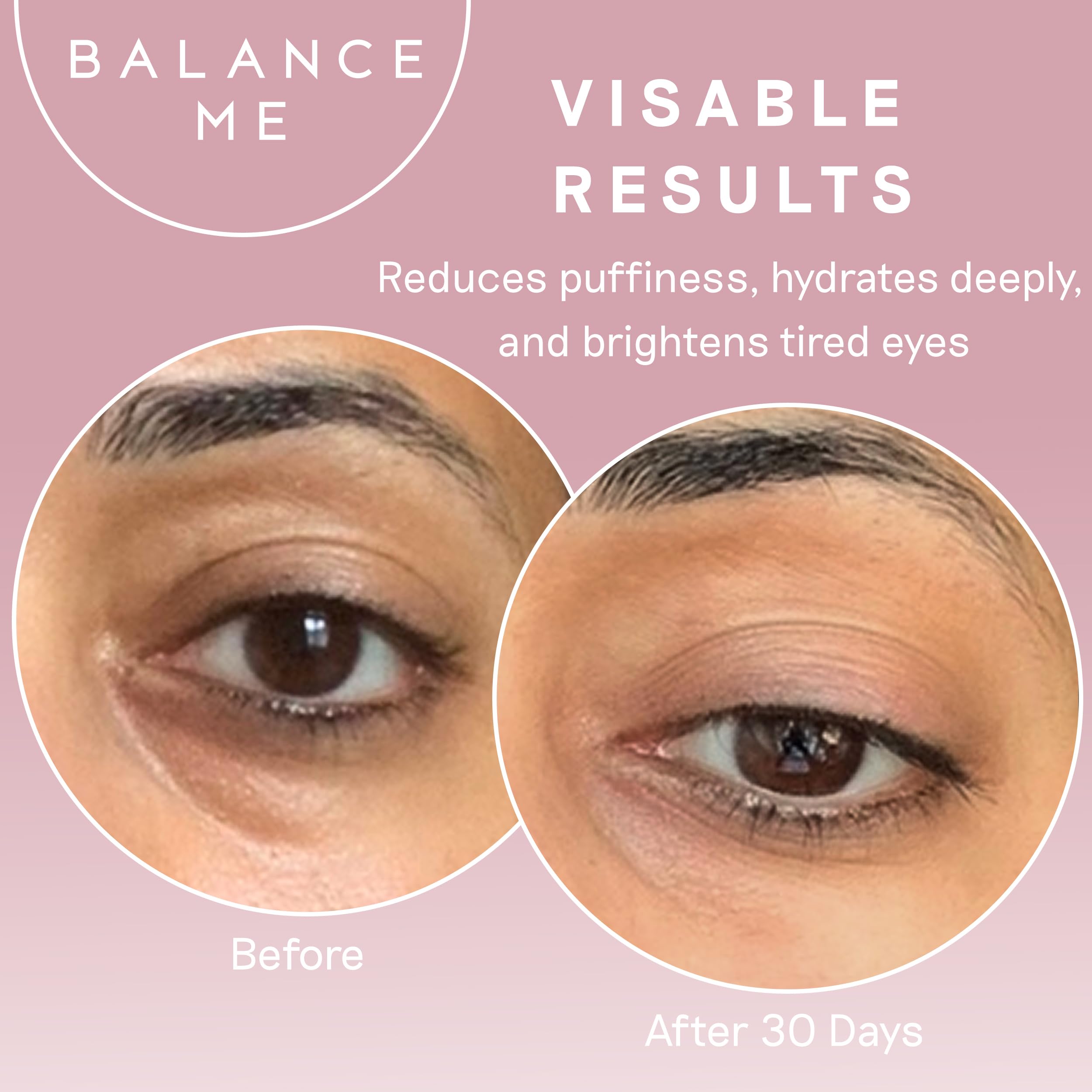 Balance Me Wonder Eye Cream provides gentle puffiness relief with a cooling sensation