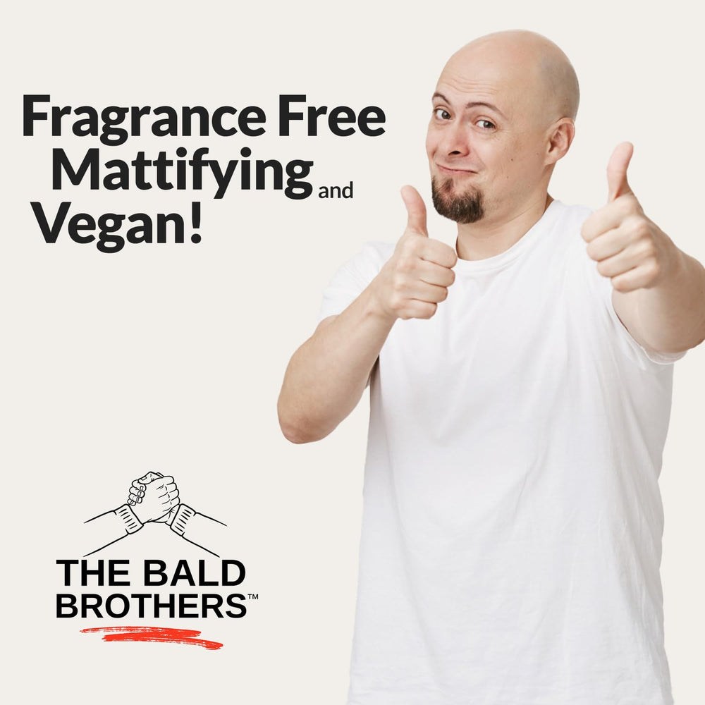 The Bald Boss on skin demonstrates a smooth matte finish after application.