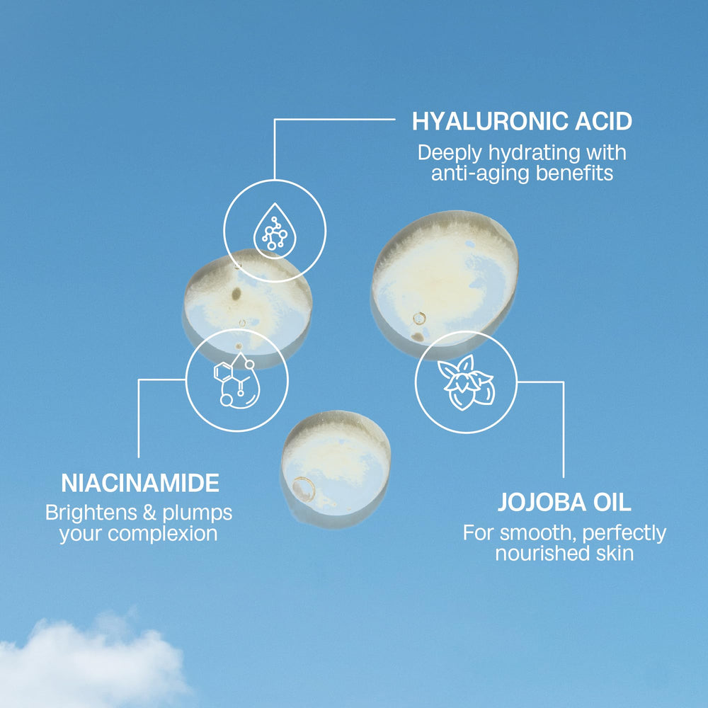Bali Body Face Tan Serum on the face for a natural glow as it dries