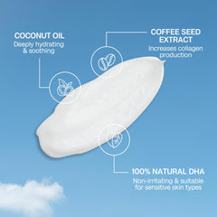 BALI BODY Gradual Tan cream dispense bottle illustrating suitability for very dry skin