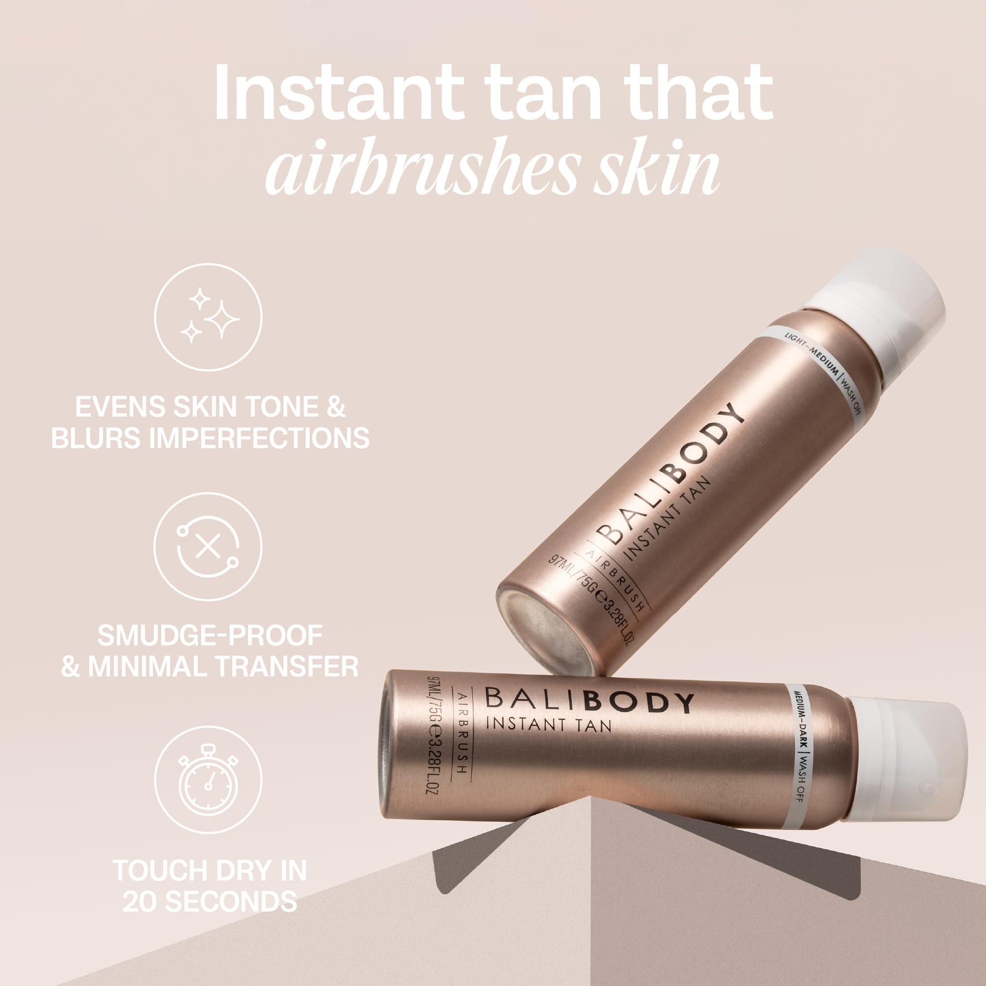 Bali Body Instant Tan Light-Medium vitamin E and cucumber hydrate the skin