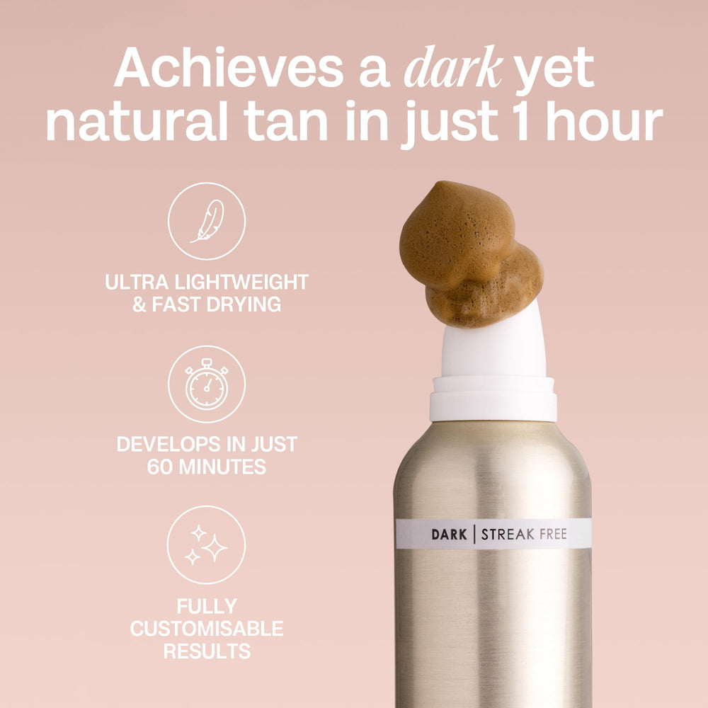 Bali Body model displays natural dark tan shade.