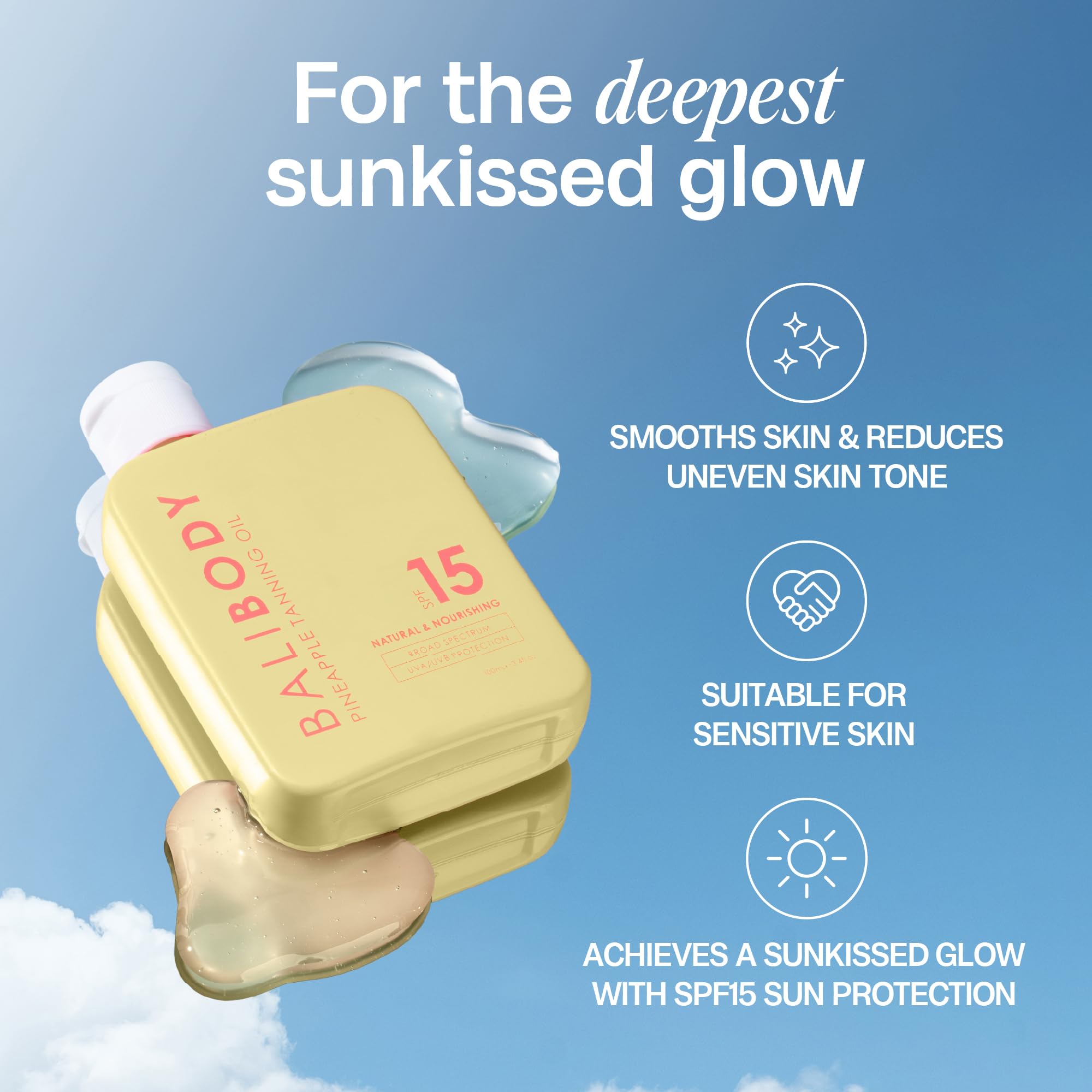 Bali Body Pineapple Tanning Oil ingredients feature pineapple extract and vitamin E