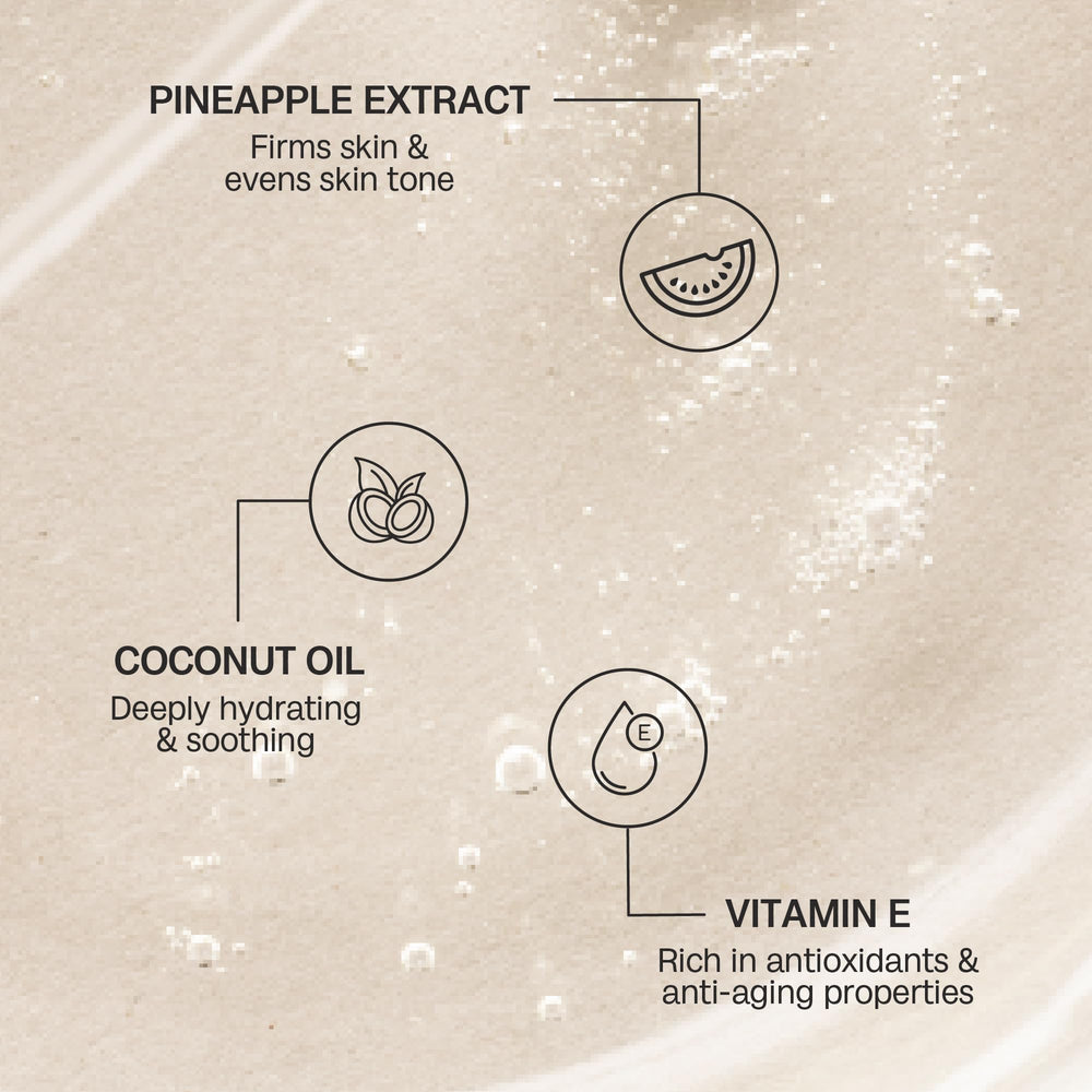 Bali Body Pineapple Tanning Oil texture shows lightweight hydration for bronzed skin