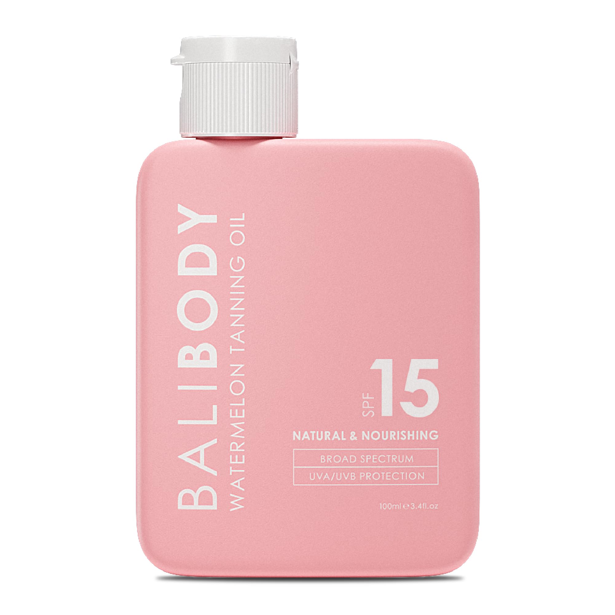 Bali Body Watermelon Tanning Oil SPF 15 bottle ready for a sun-kissed glow