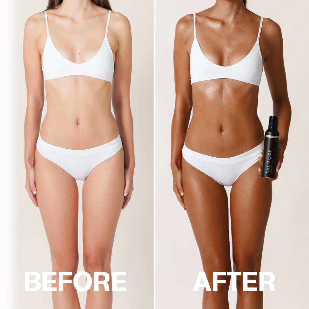 Bali Body aerated mousse texture shown for even spreading.