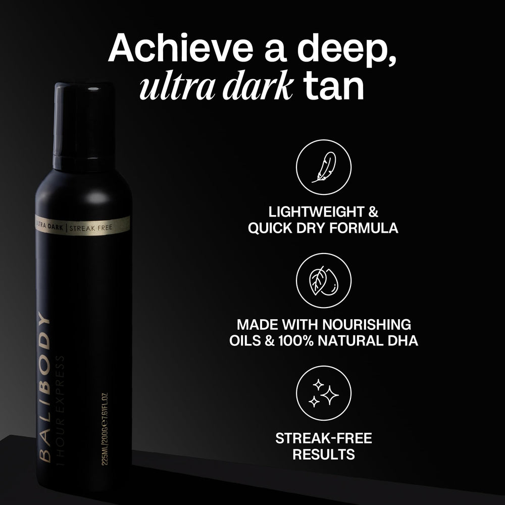 Bali Body nourishing oils contributing to hydrated skin during tan.