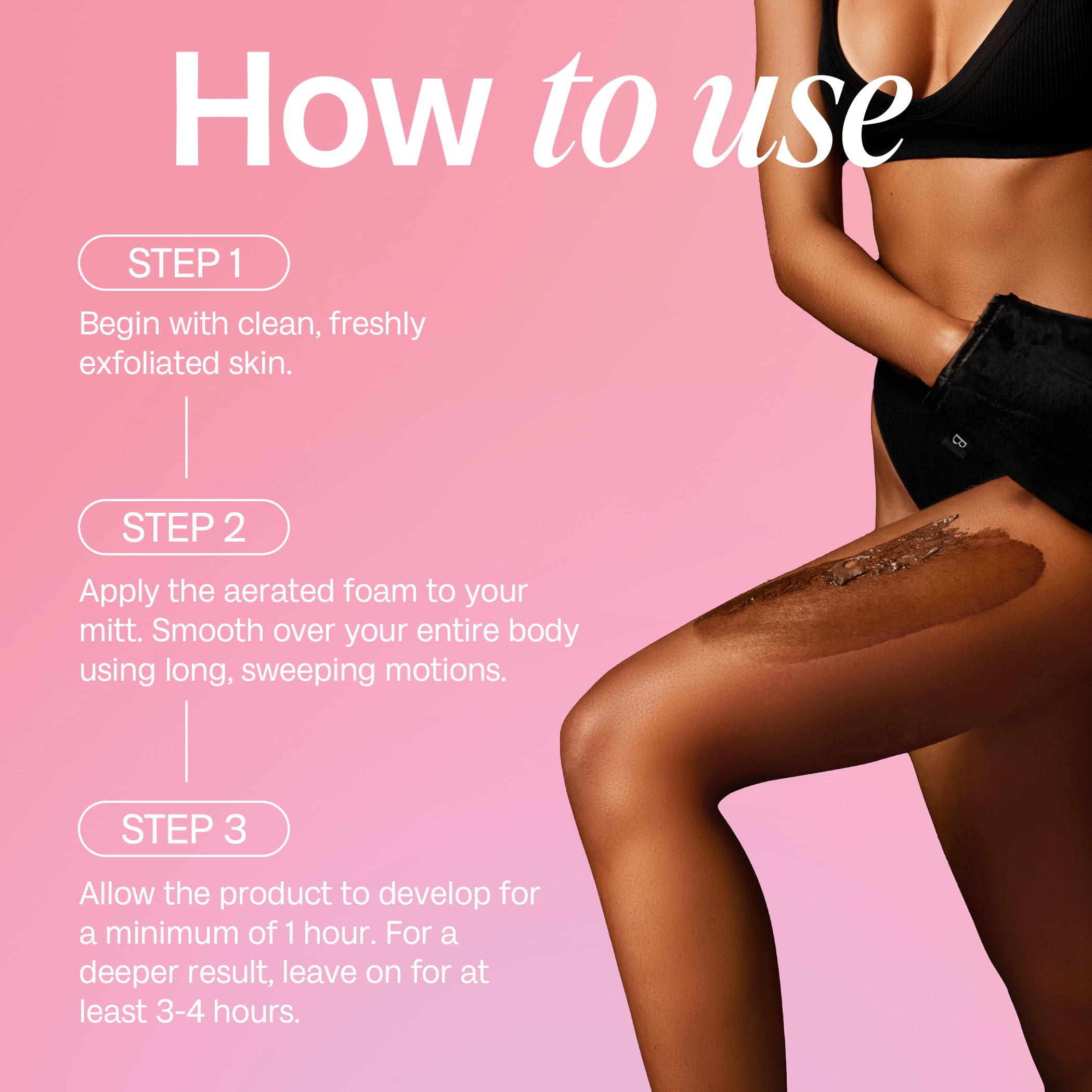 Bali Body streak-free bronze finish ready for wear.