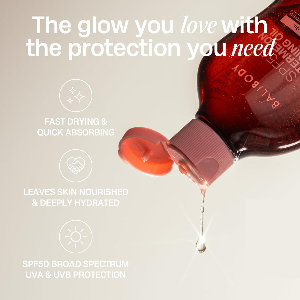 BALI BODY Watermelon Tanning Oil 100ml travel-size bottle for on-the-go protection.