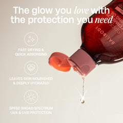 BALI BODY Watermelon Tanning Oil 100ml travel-size bottle for on-the-go protection.