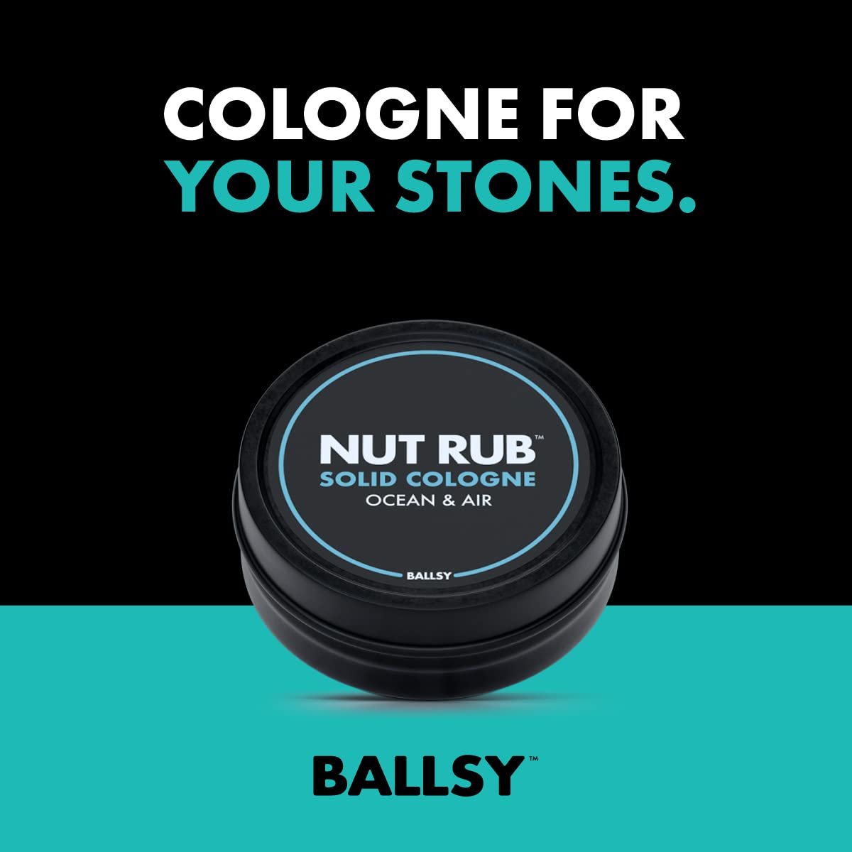 Ballsy Cologne Rub offers long-lasting fragrance with skin nourishment.