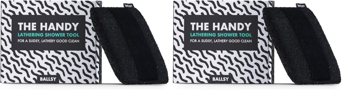Ballsy Handy Shower Tool creates extra suds for richer lather