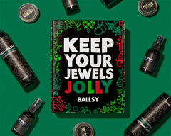 Ballsy Jolly Jewels Cologne Rub solid fragrance lasting scent and skin care