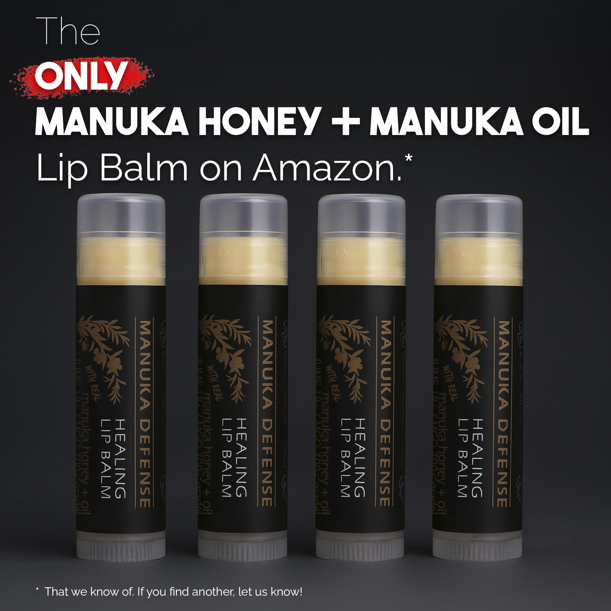 BALM OF GILEAD Manuka Defense lip balm tube ready for direct application