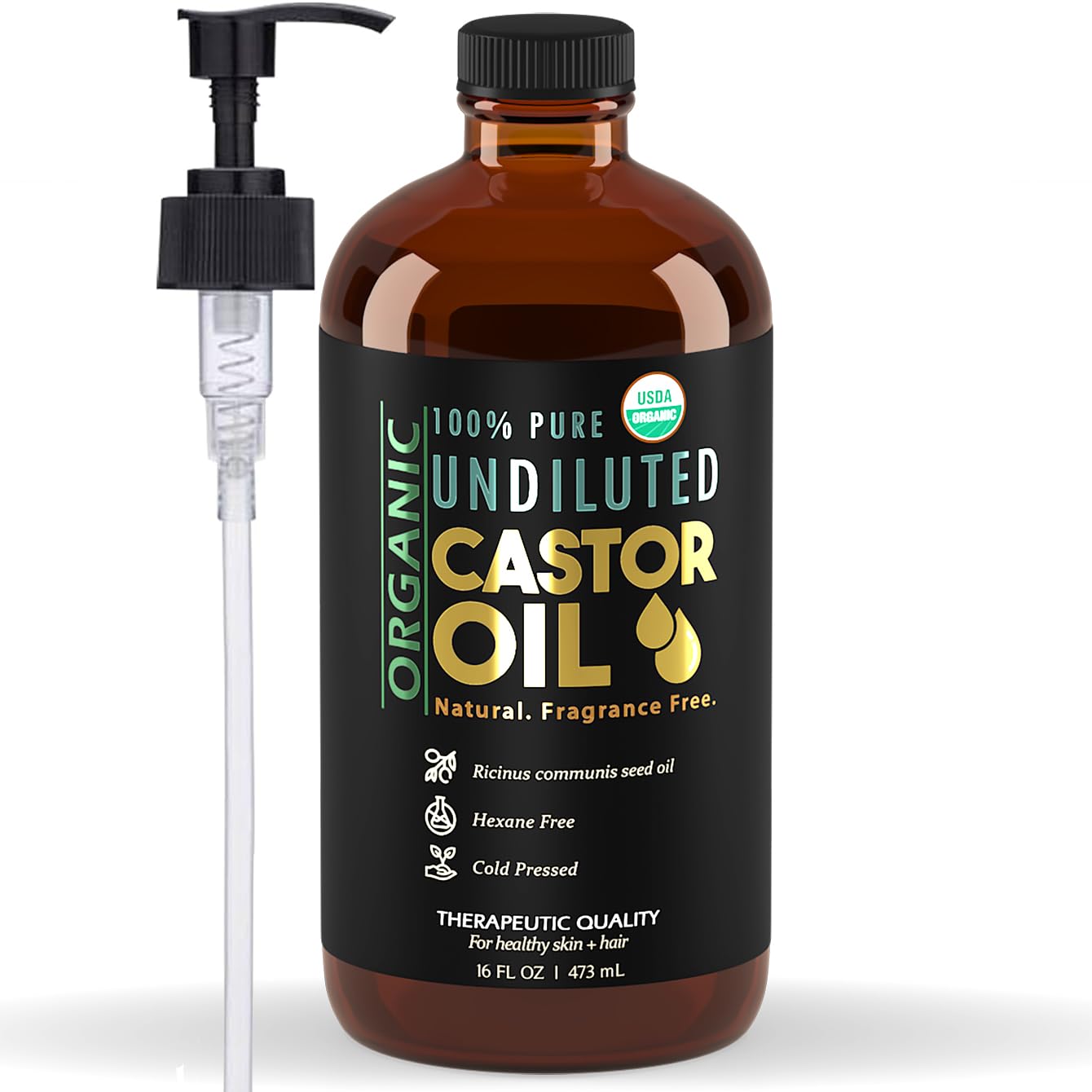BALM OF GILEAD Organic Castor Oil applied to scalp and lashes.