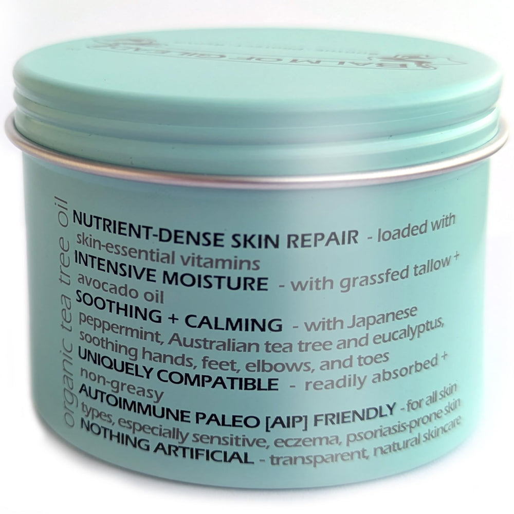 BALM OF GILEAD foot cream on feet to soften rough skin