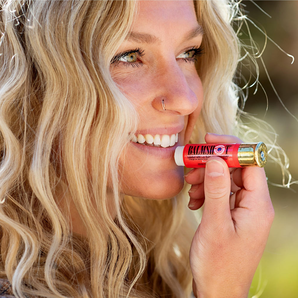 Balmshot lip balm gift set display ideal for outdoors lovers and hard workers