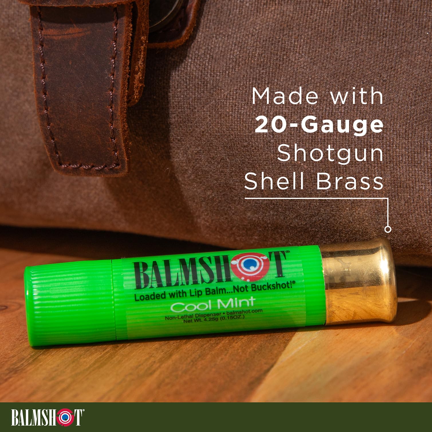 Balmshot tight-fitting cap shows secure lid, preventing leaks in pockets.
