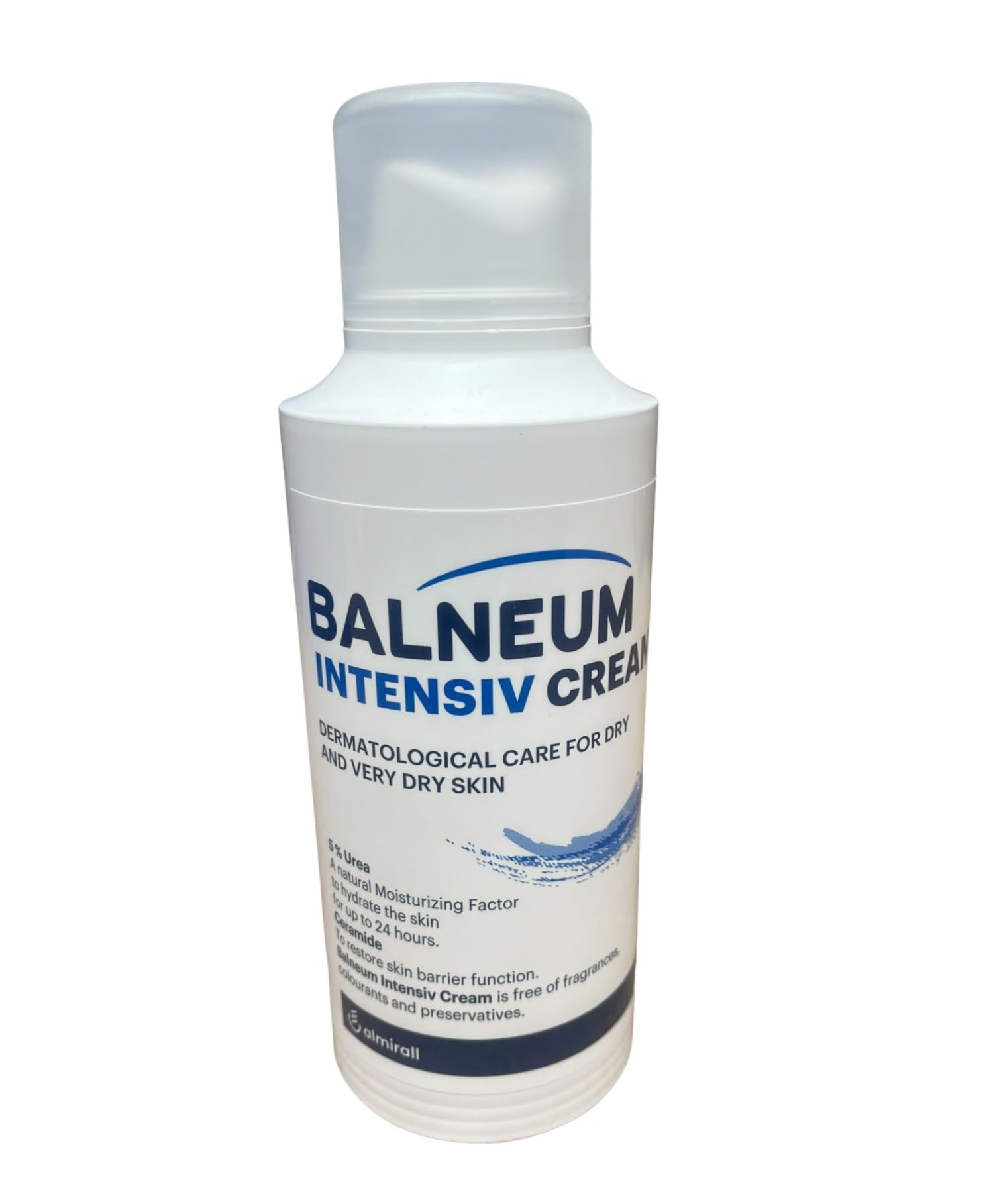 Balneum Intensiv Cream on skin after application suggests soothing comfort.