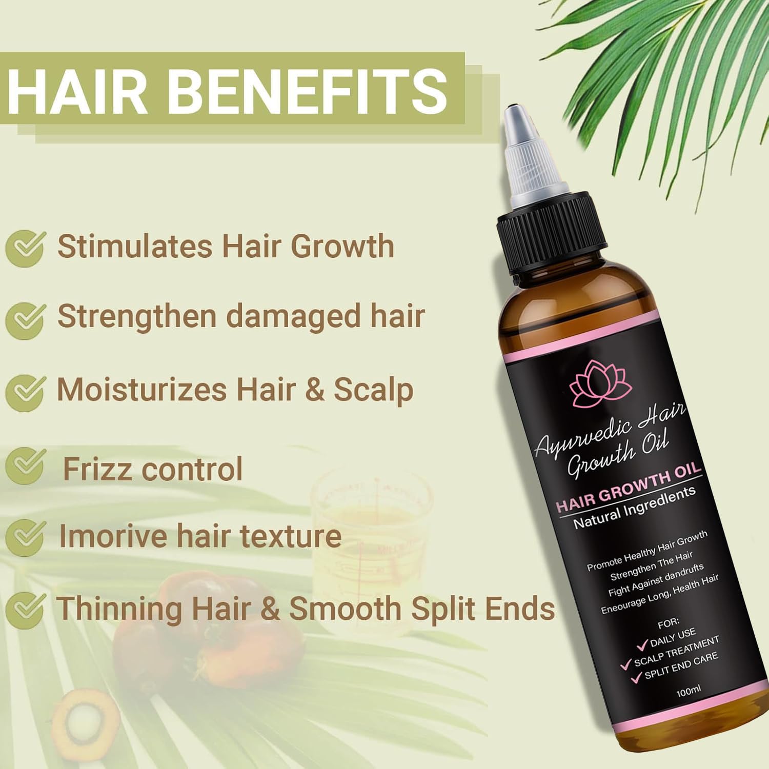 BALPPRD Lifewitqueenp ingredient blend showcasing rosemary, fenugreek, hibiscus, and more.