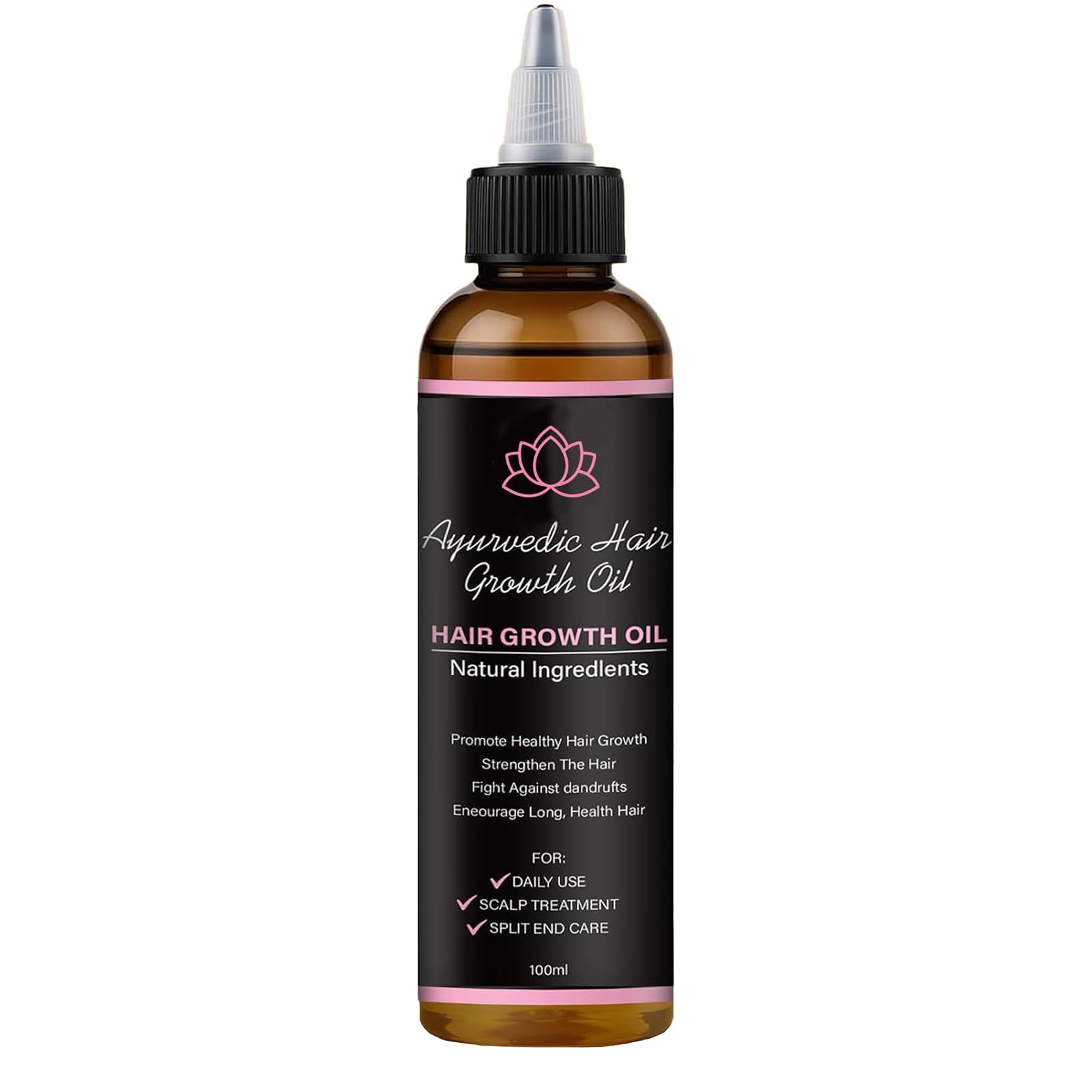 BALPPRD Lifewitqueenp Hair Growth Oil bottle close-up for scalp nourishment.