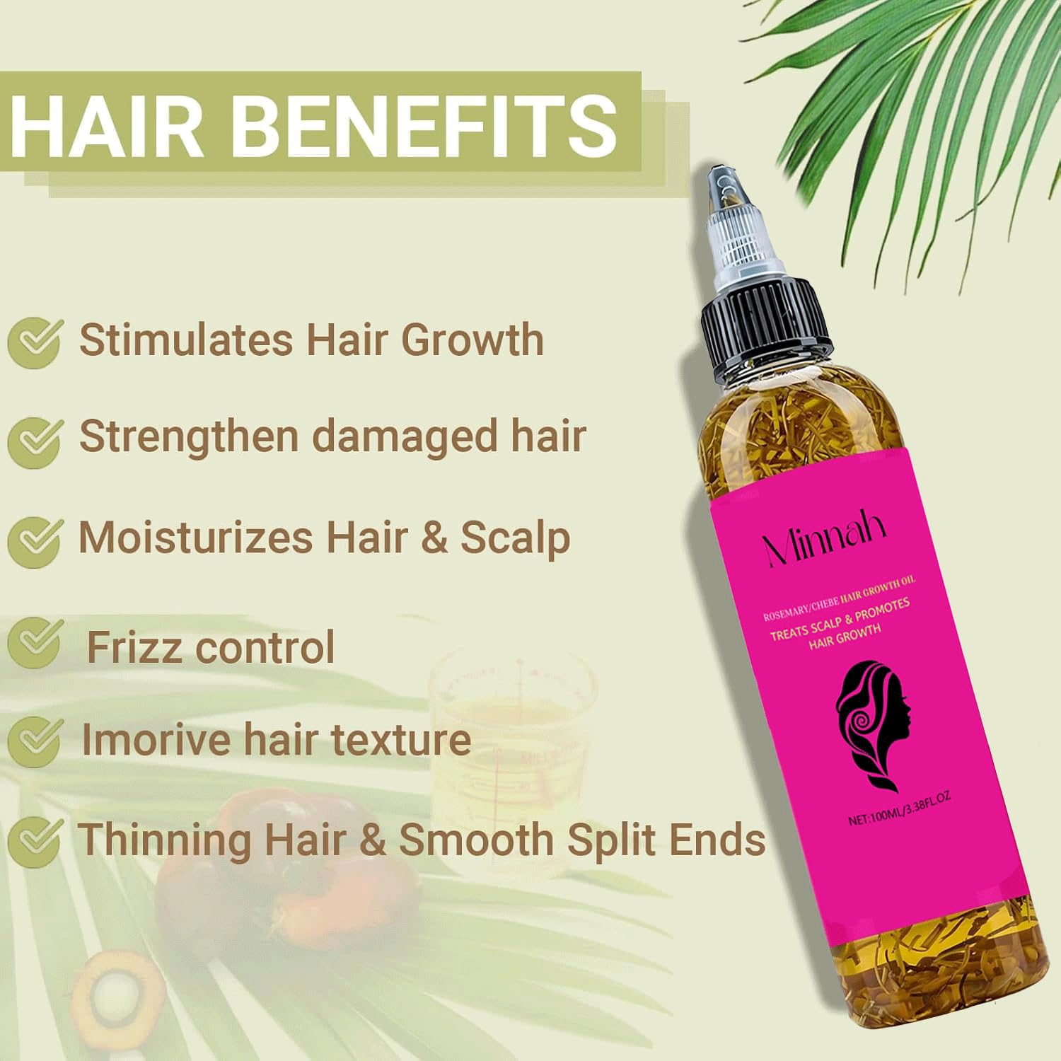 BALPPRD Minnah Batana Oil ingredients highlight rosemary and pumpkin seed benefits.