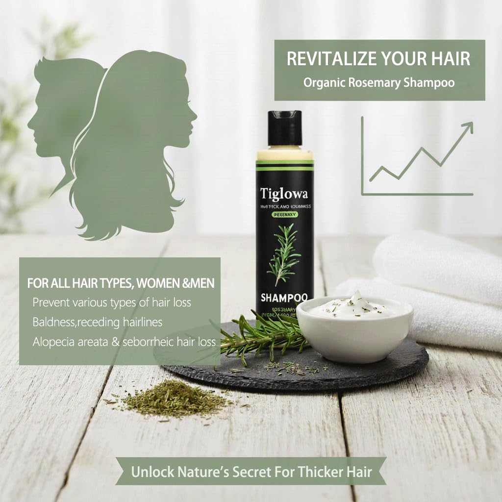 BALPPRD Tiglowa Rosemary Shampoo ideal for daily use by women and men.