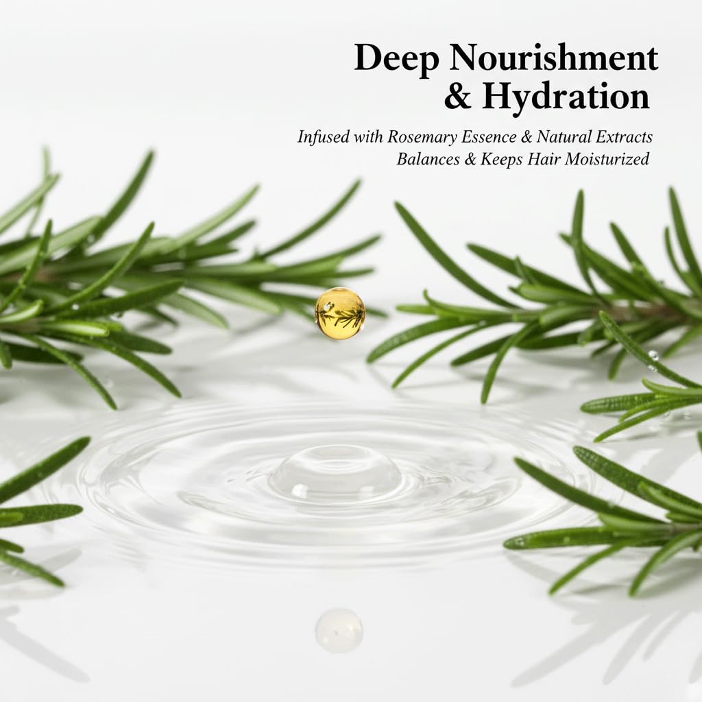 BALPPRD Tiglowa Rosemary Shampoo foam and lather demonstrating gentle cleansing for all hair types.