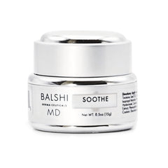 Balshi Soothe Eye Cream texture close-up showing smooth, fast-absorbing formula for under-eye skin.
