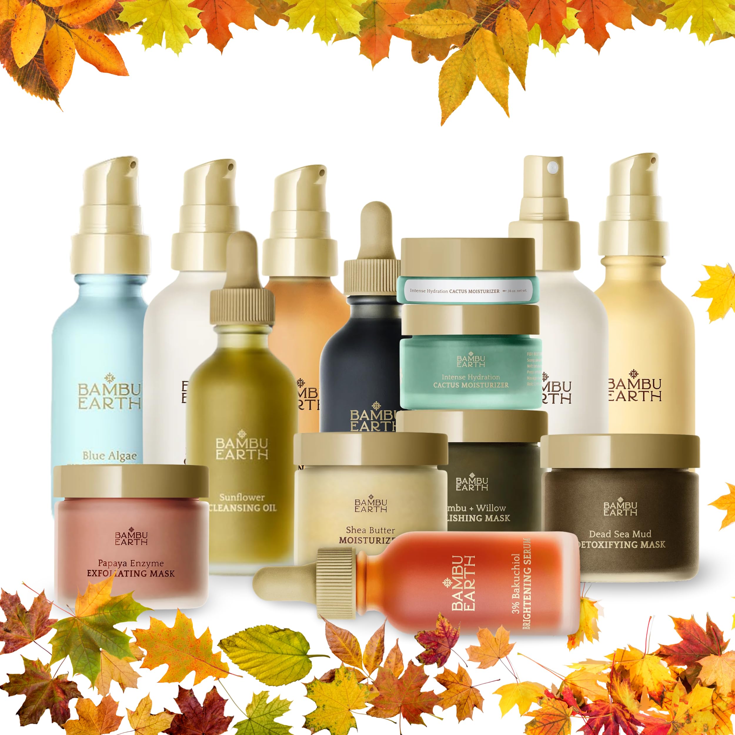 BAMBU EARTH post-use dewy skin glow under soft lighting