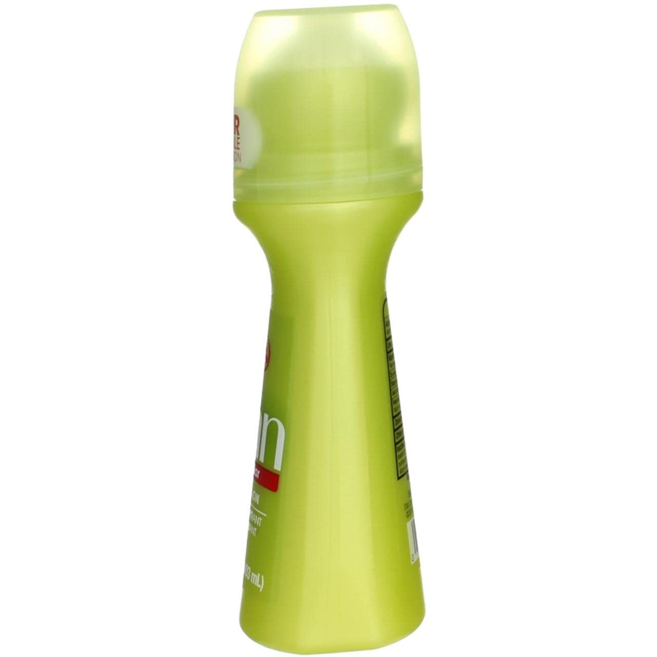 Ban Deodorant roll-on side-view packaging highlights clear glide