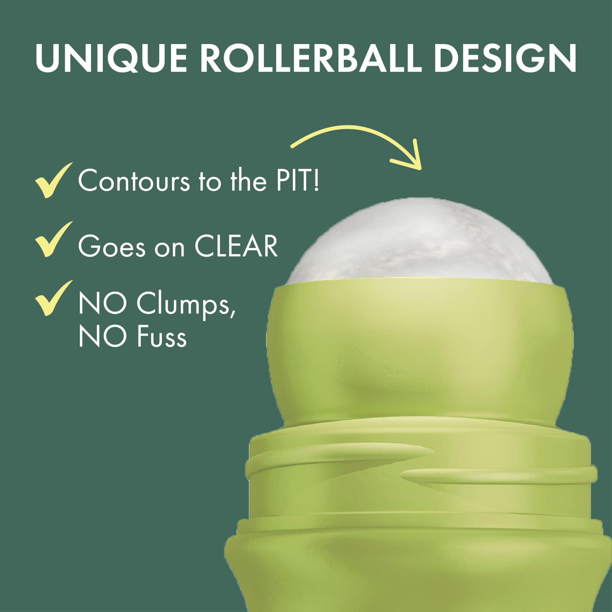 Ban Invisible Roll-On paraben-free formula suitable for sensitive skin.