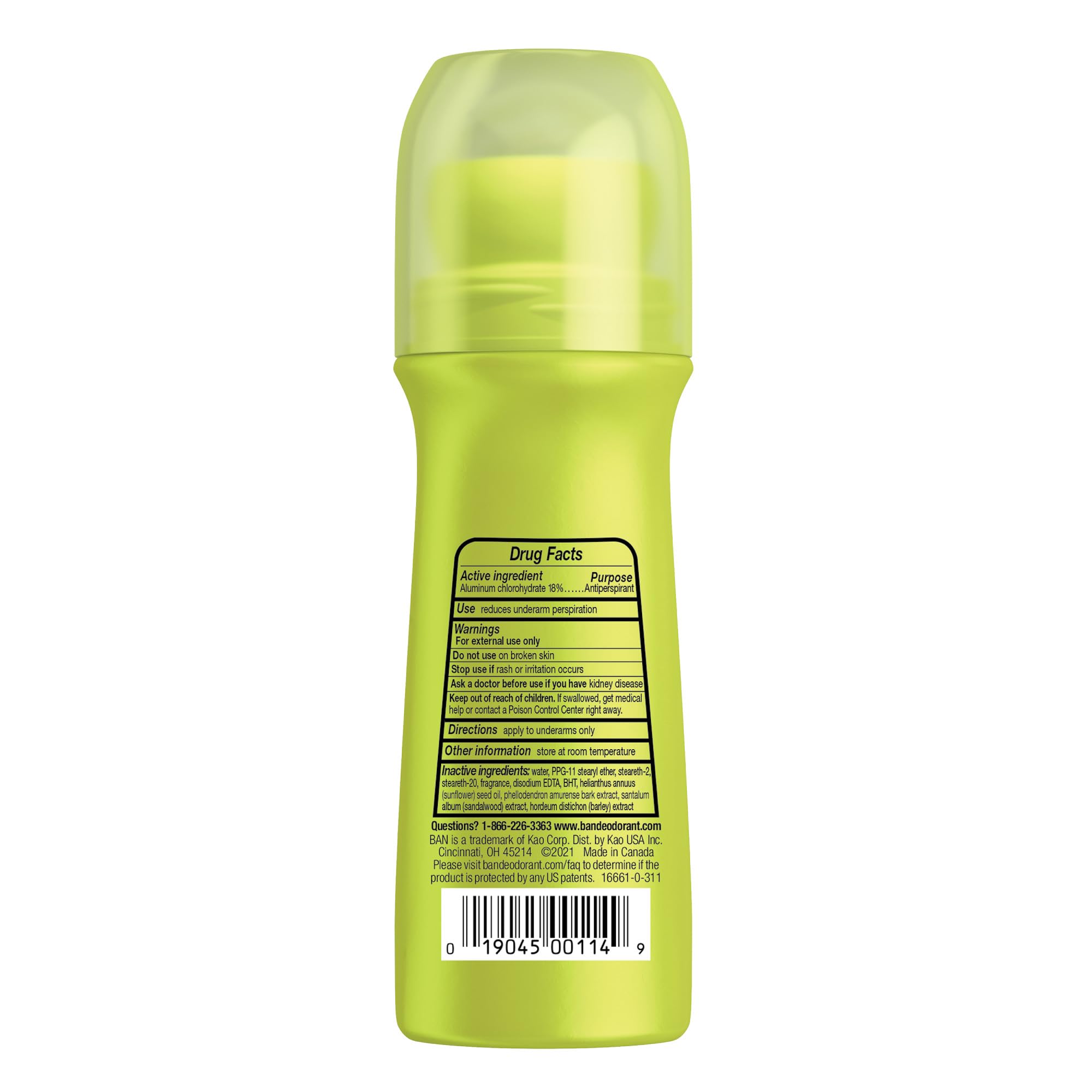 Ban Invisible Roll-On rose and ylang-ylang fragrance feels fresh.