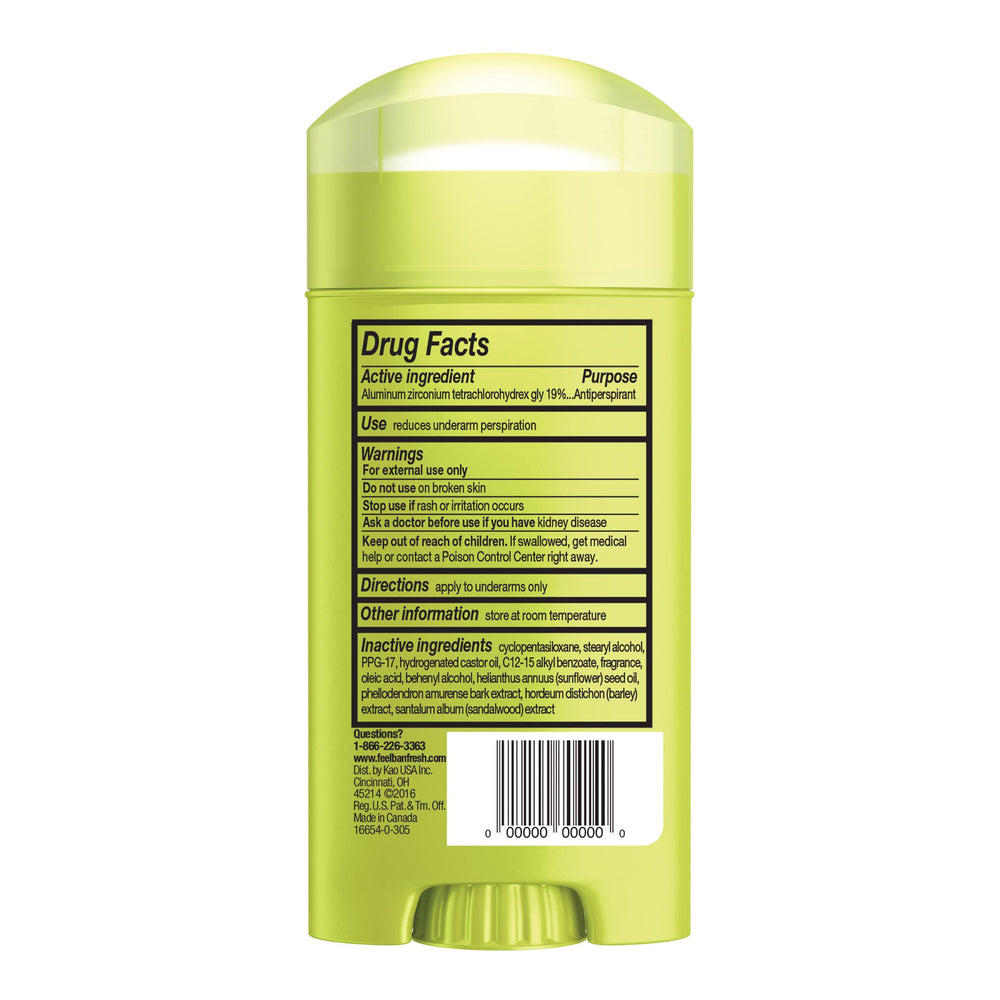 Ban Original Unscented ingredient kihada mention on packaging.