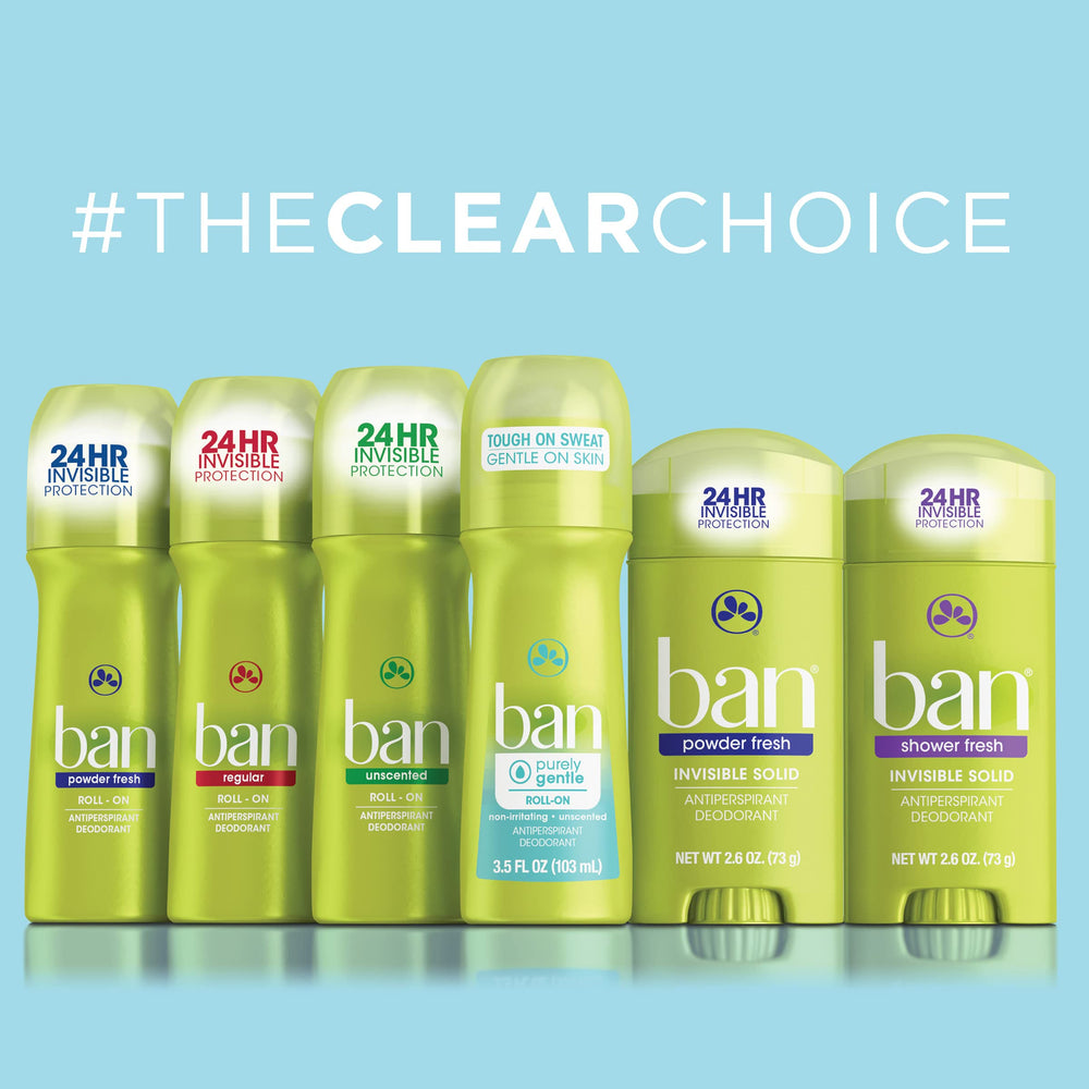 Ban Original Unscented underarm application detail for comfortable wear.