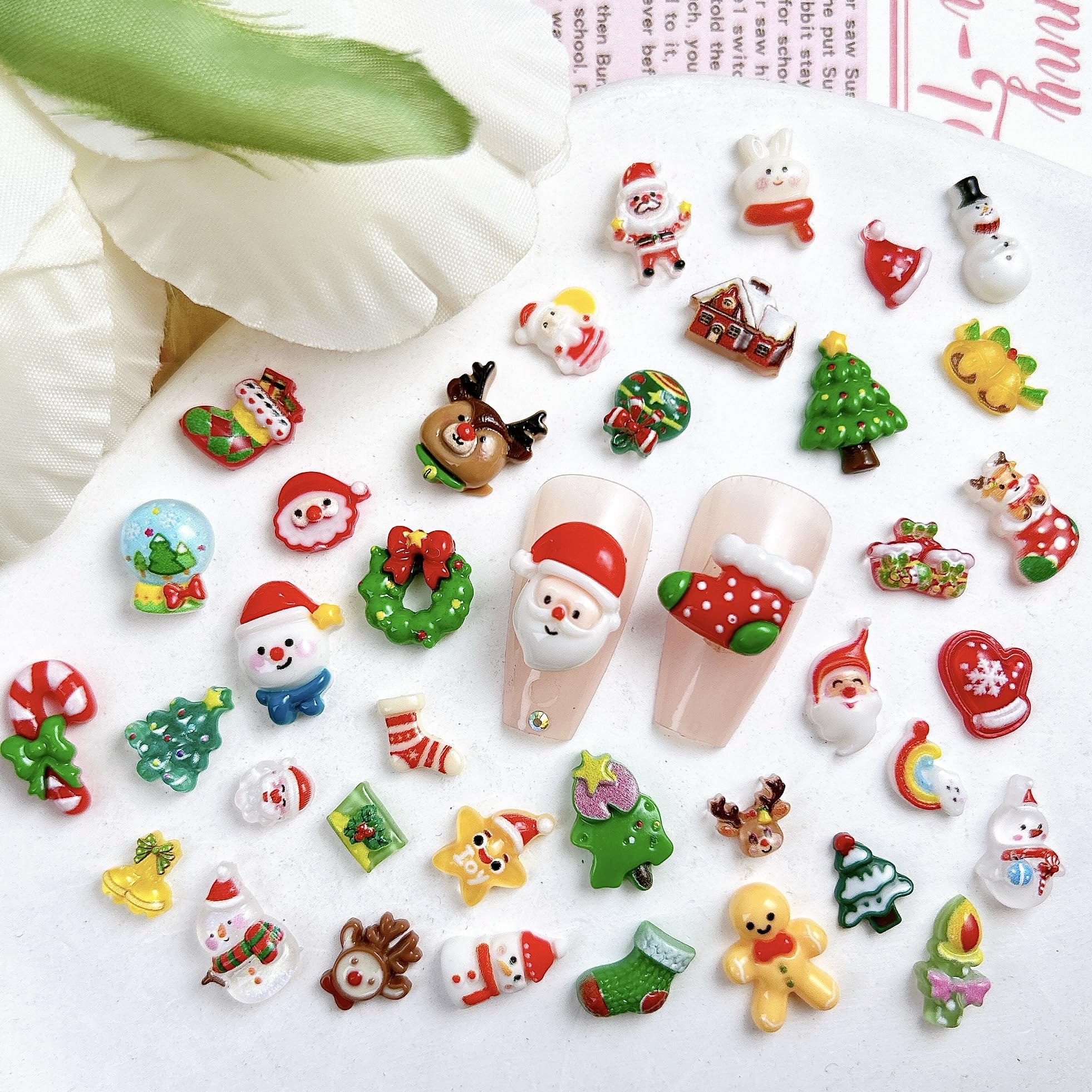BANA ART Snowman charm adds cute winter accents on nails.