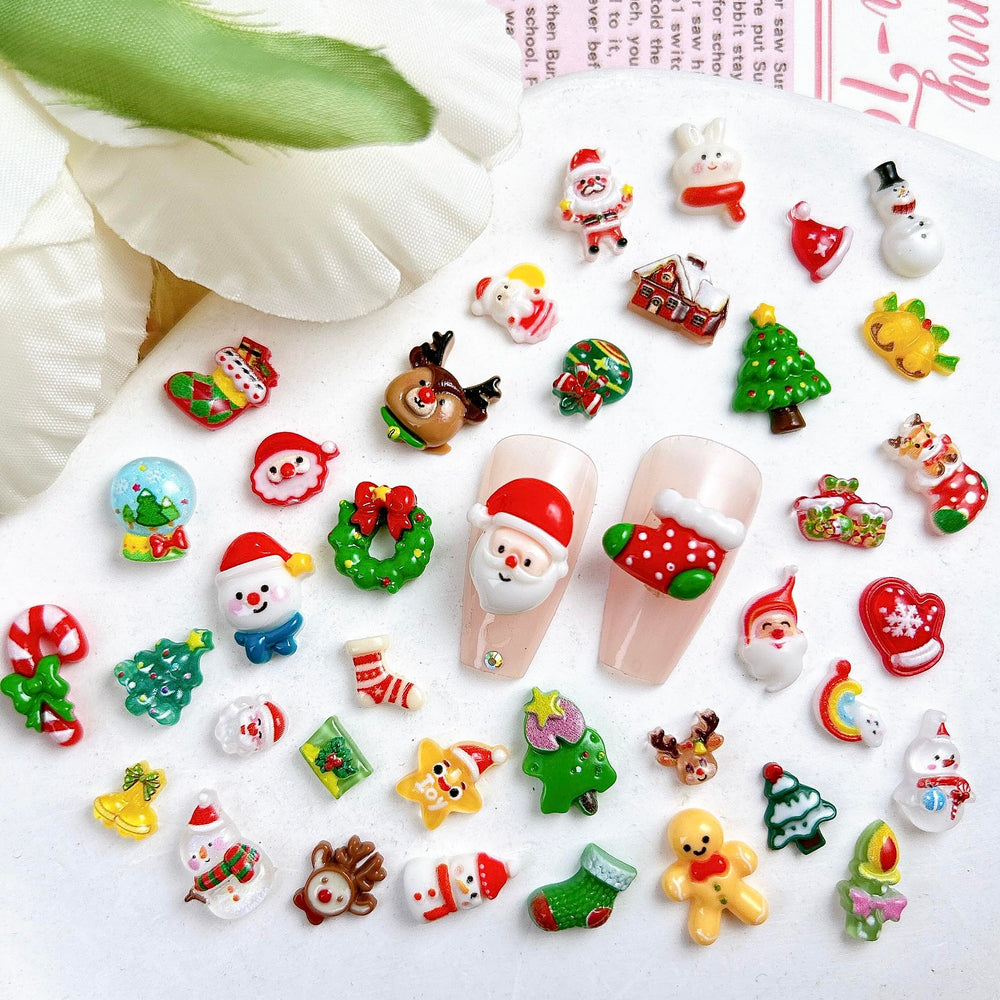 BANA ART Snowman charm adds cute winter accents on nails.