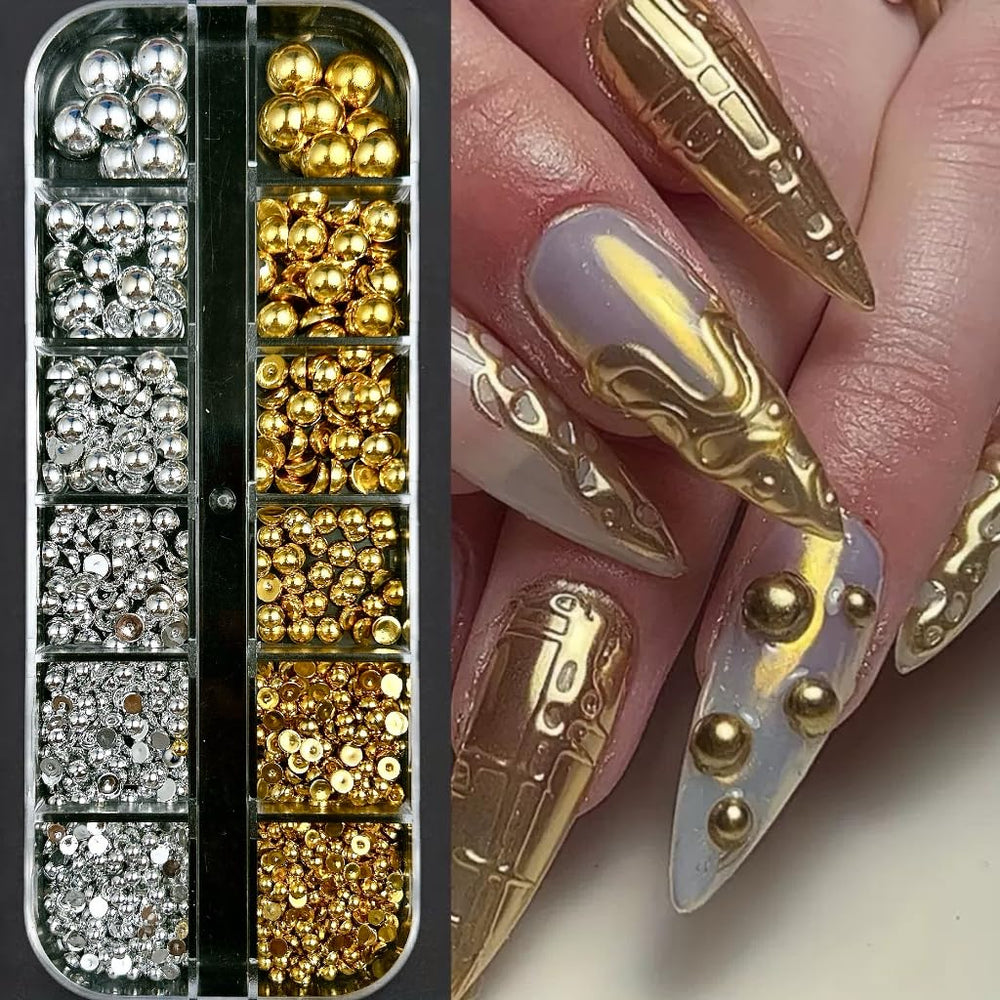 BANA ART flatback pearls catch light for salon-inspired finishes