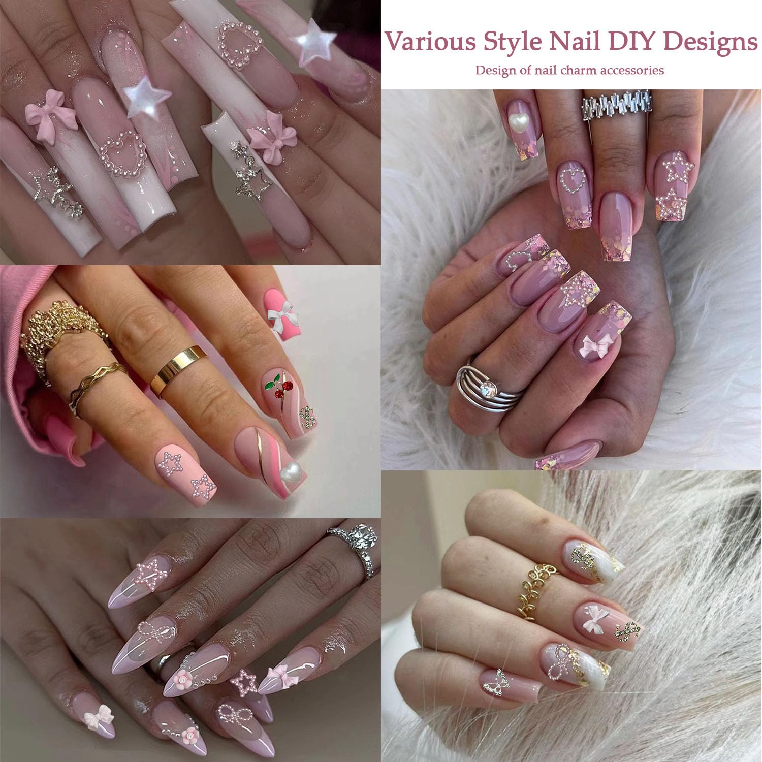 BANA ART pearl nail embellishments for subtle elegance