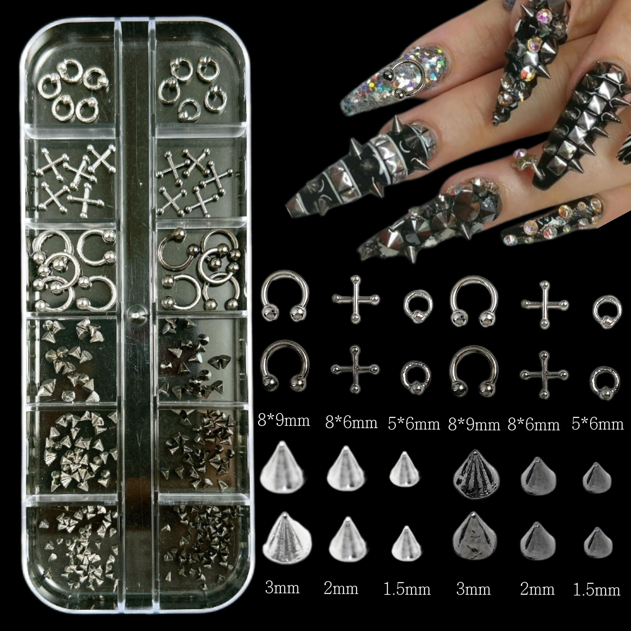 BANA ART box 3 displays white and beige flat-back pearls for elegant detailing