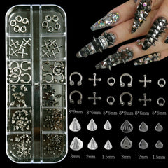 BANA ART box 3 displays white and beige flat-back pearls for elegant detailing