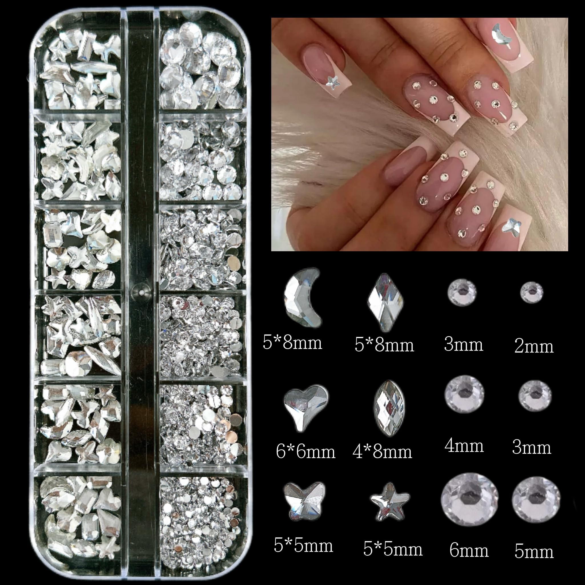 BANA ART box 6 includes 3D charms like hearts and stars for DIY looks