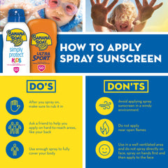 Banana Boat Kids SPF 100 showing 80-minute water resistance capability