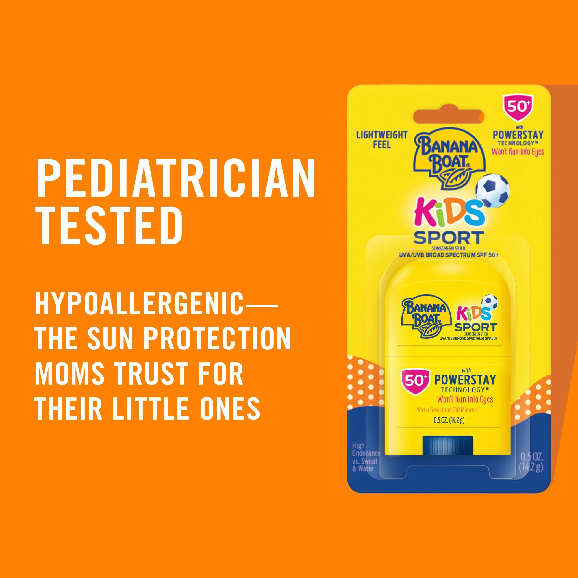 Applying on the face with quick absorption for active kids