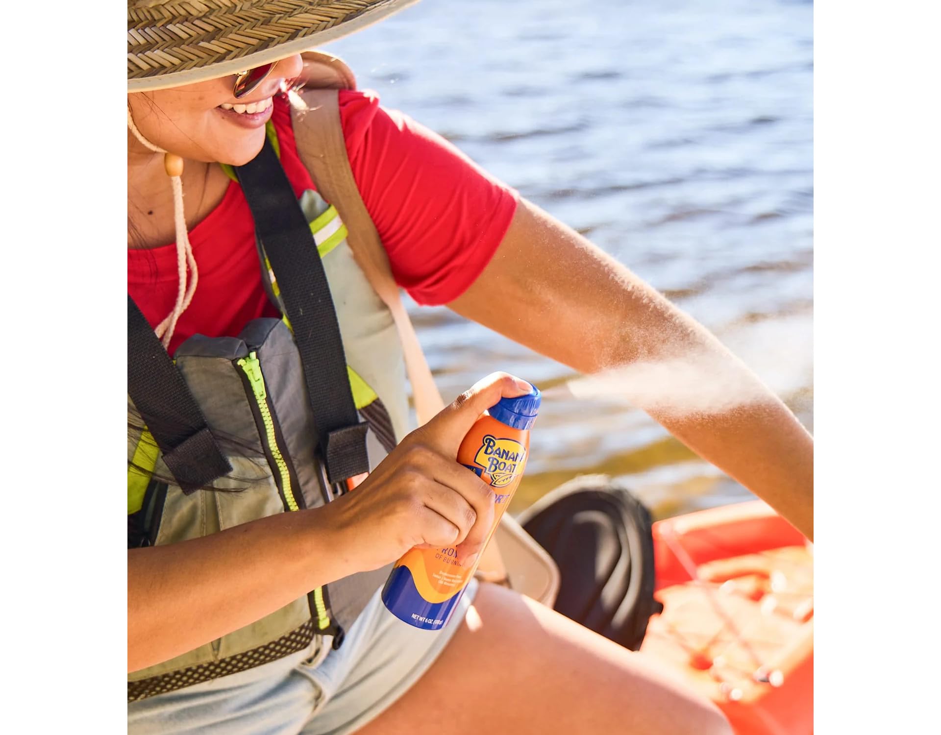 Banana Boat Sport SPF 30 used during running or biking