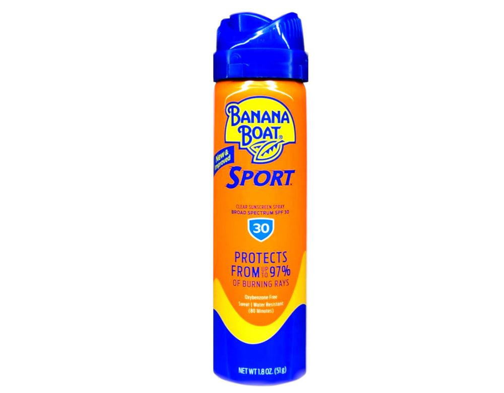 Banana Boat Sport SPF 30 pack of 2 on display for active days