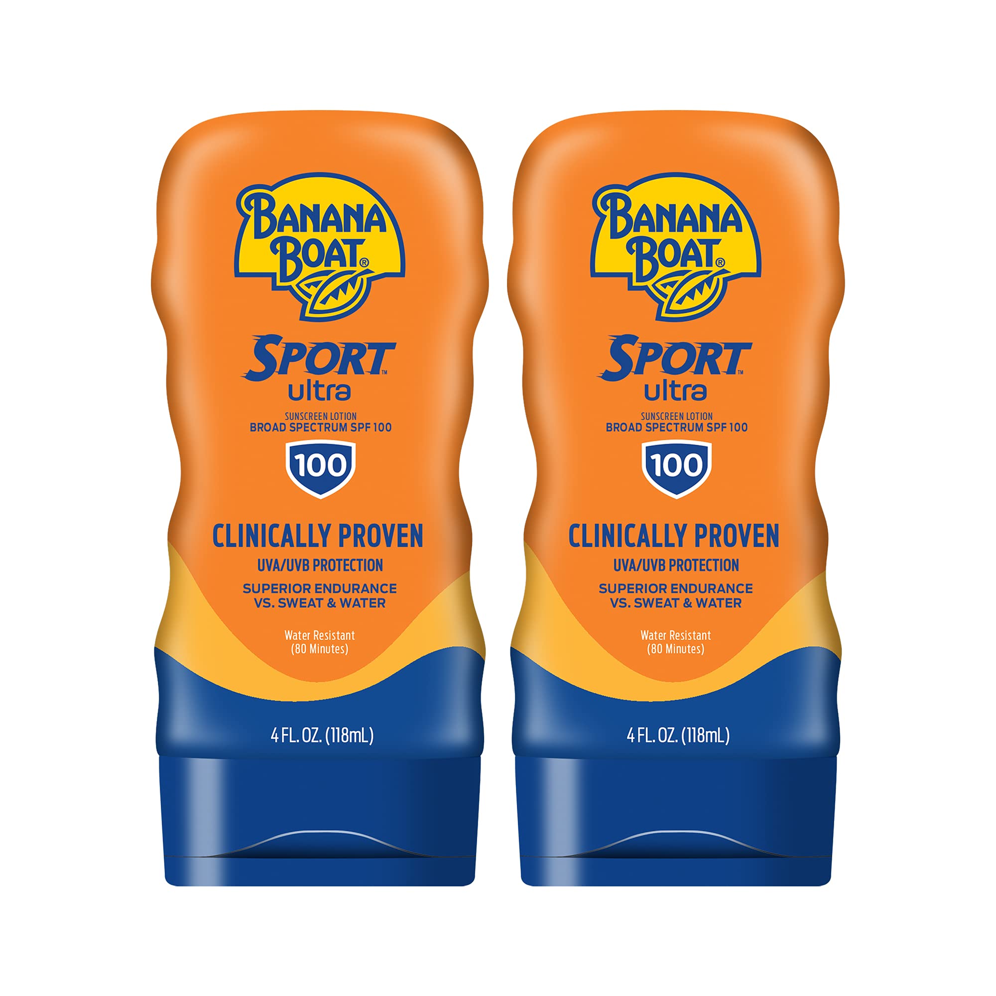 Banana Boat Sport SPF 100 bottle ready for active outdoor protection