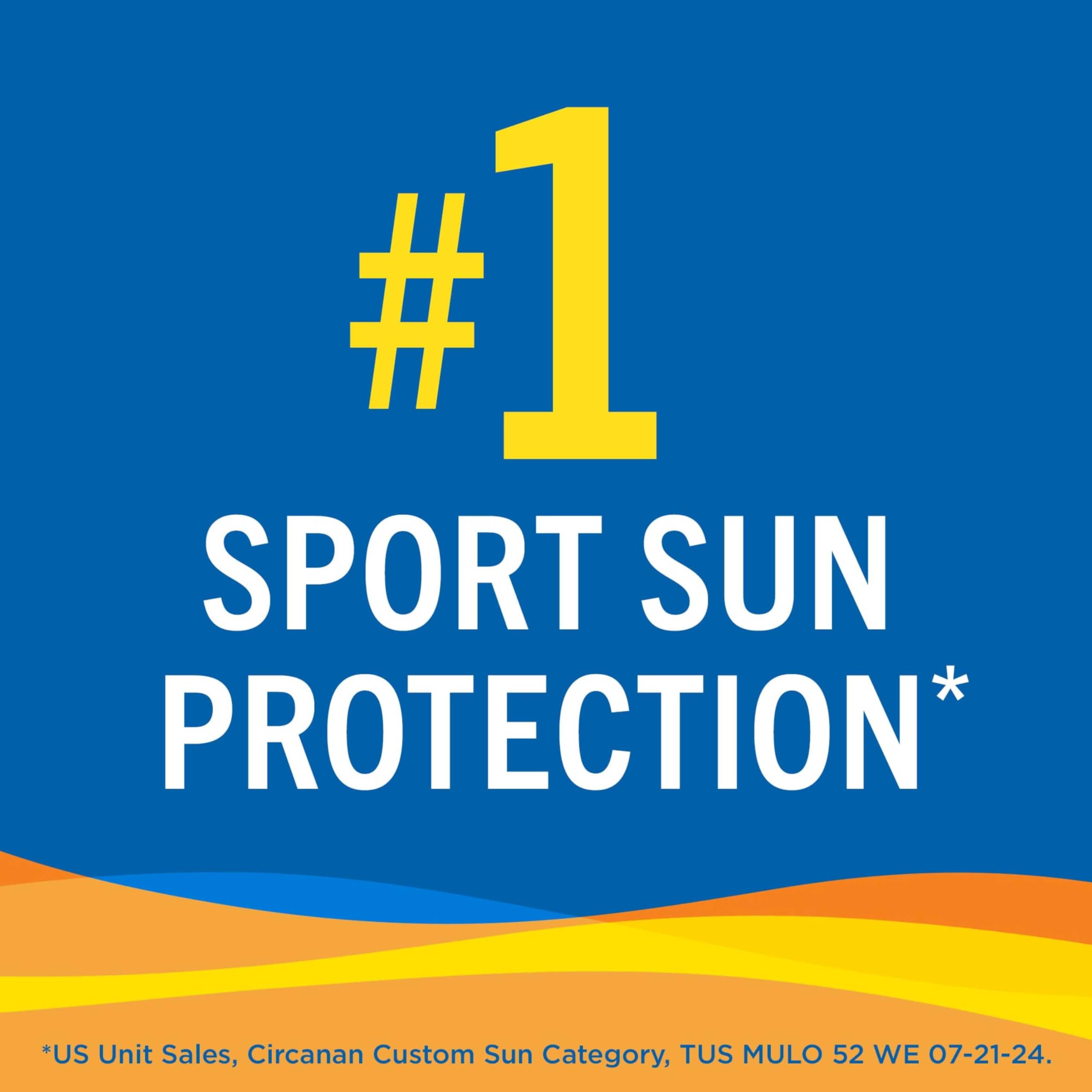 Broad-spectrum UVA/UVB protection badge on Banana Boat sunscreen bottle.