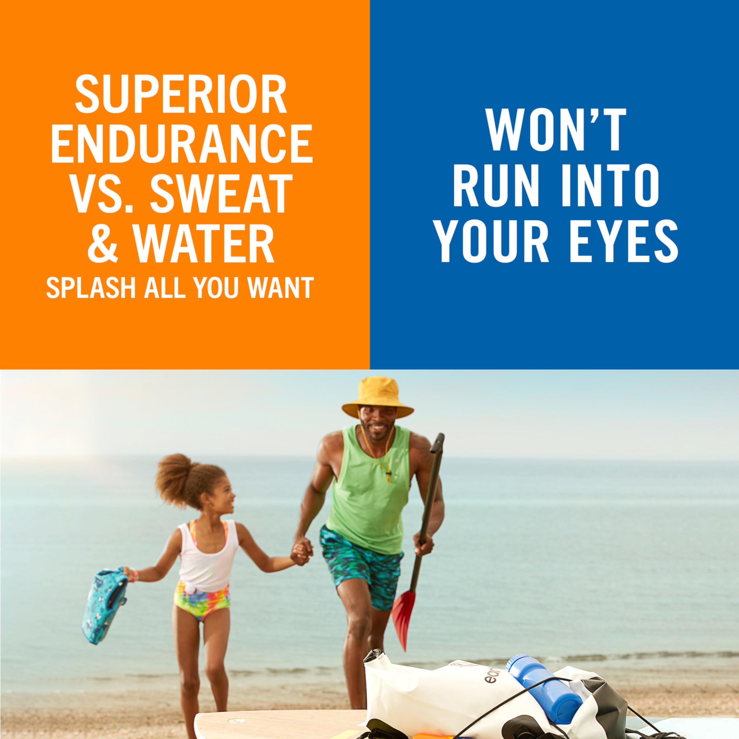 Banana Boat Sport Ultra SPF30 label highlights water resistance